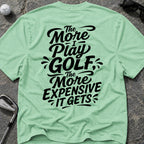 MORE I PLAY *BLACK* Golf T-Shirt