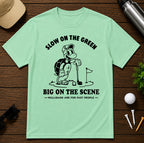 Slow On The Green Turtle Golf T-Shirt