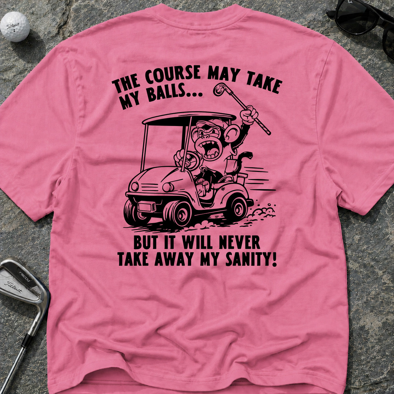 MONKEY SANITY Golf T-Shirt