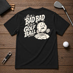 Its a bad day to be a golf ball - funny beat up golf ball after a long day of being on the course. 