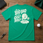 Its a bad day to be a golf ball - funny beat up golf ball after a long day of being on the course. 