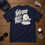 Its a bad day to be a golf ball - funny beat up golf ball after a long day of being on the course. 
