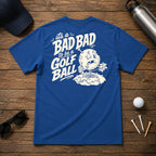 Its a bad day to be a golf ball - funny beat up golf ball after a long day of being on the course. 