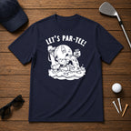 Funny puking golf ball, that can't get enough alcohol.