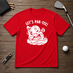 Funny puking golf ball, that can't get enough alcohol.