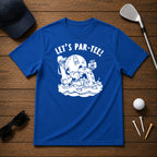 Funny puking golf ball, that can't get enough alcohol.