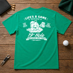Funny golfer 19th hole drunk golf ball character. Great for after the game while hanging out with friends.