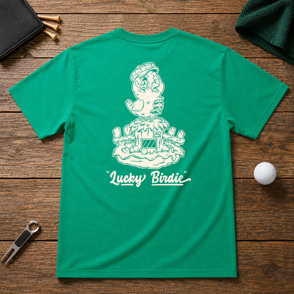 Parody golf shirt, of the old style chicken egg machines from back in the day. 