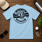 Show you can't wait for the 19th hole, with this stylized retro golf tee. Stylized skull with a golf tee in mouth, with a retro cartoon twist.