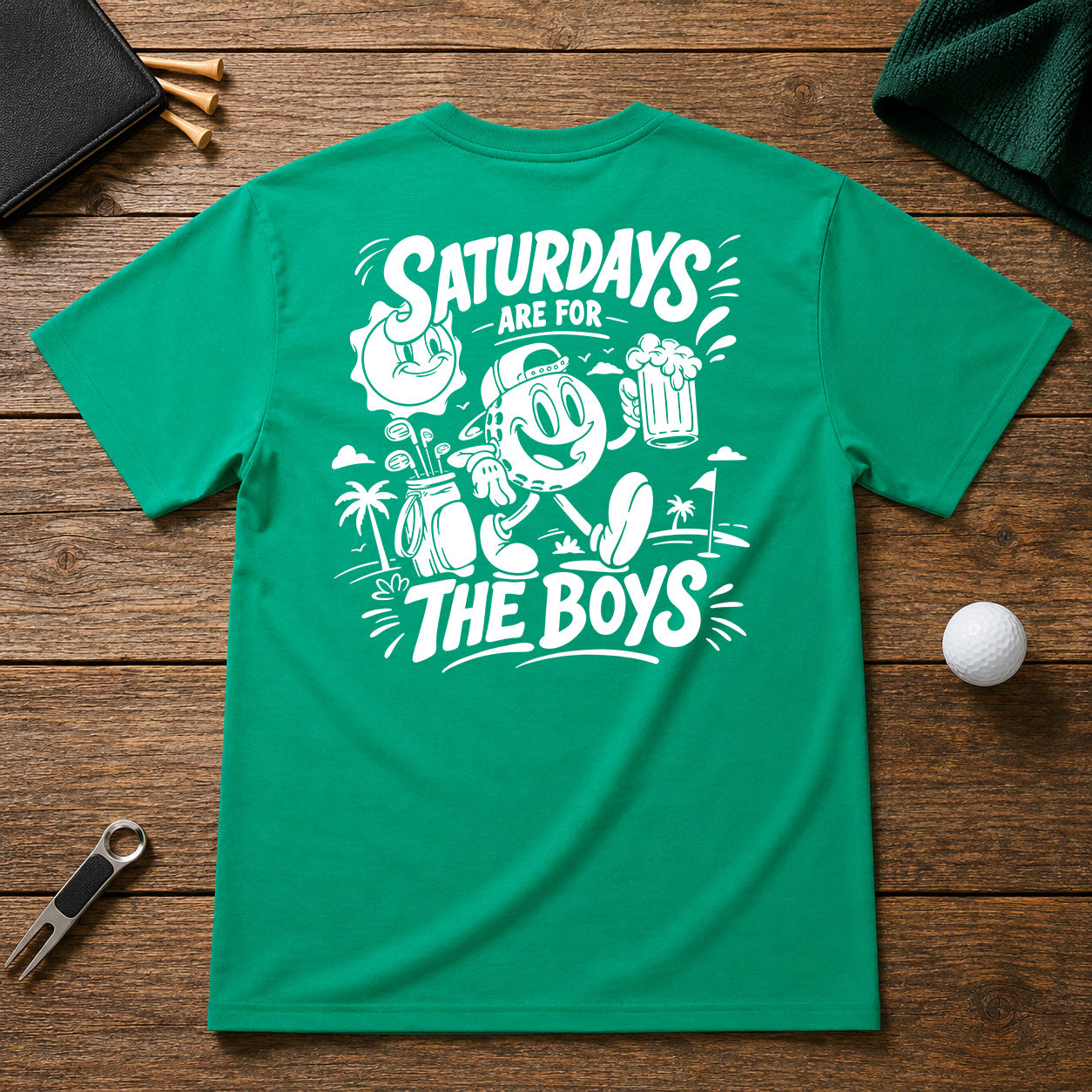 Funny golf shirt for men, who are about drinking and enjoying a day on the golf course with friends.