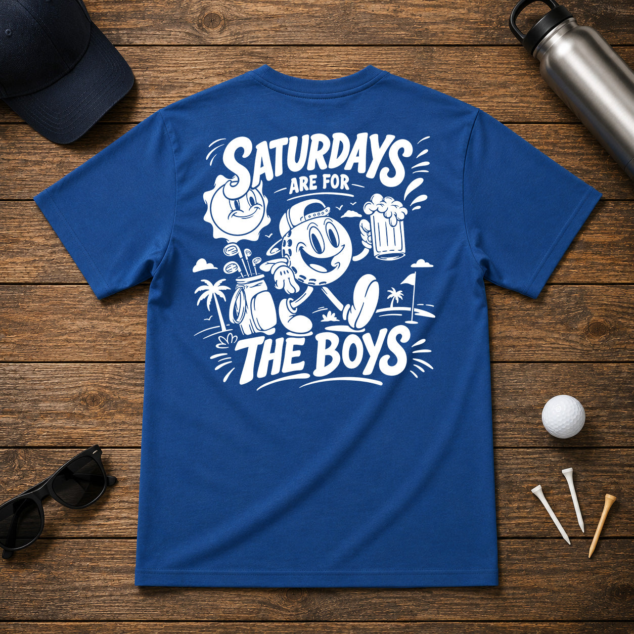 Funny golf shirt for men, who are about drinking and enjoying a day on the golf course with friends.