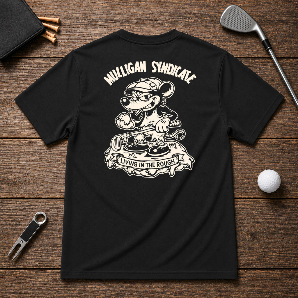 Funny sarcastic rat golfing shirt