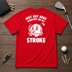 Vintage retro funny sarcastic smoking golf ball t-shirt