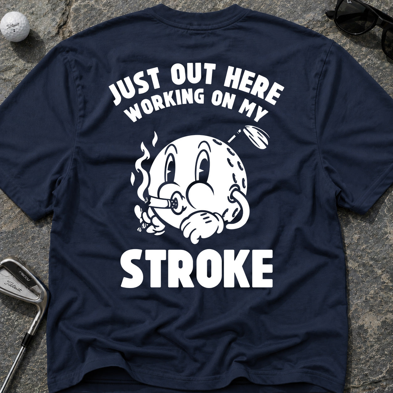 WORKING ON MY STROKE Golf T-Shirt
