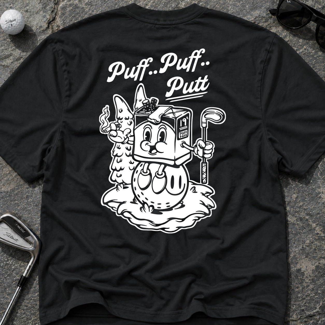 PUFF PUFF PUTT Golf T-Shirt