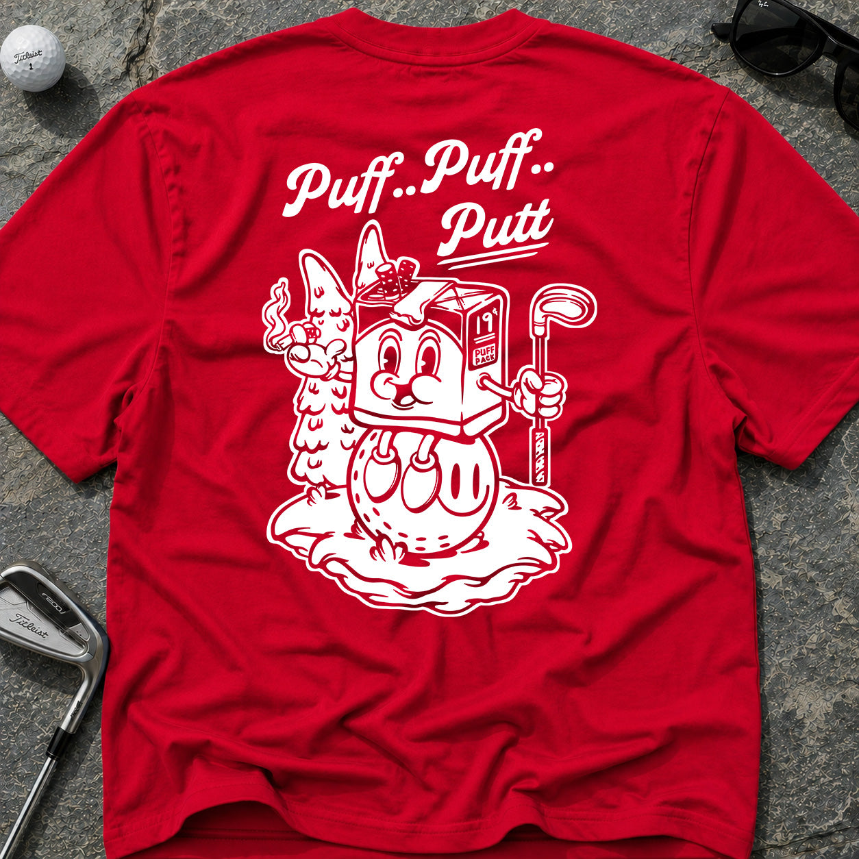 PUFF PUFF PUTT Golf T-Shirt