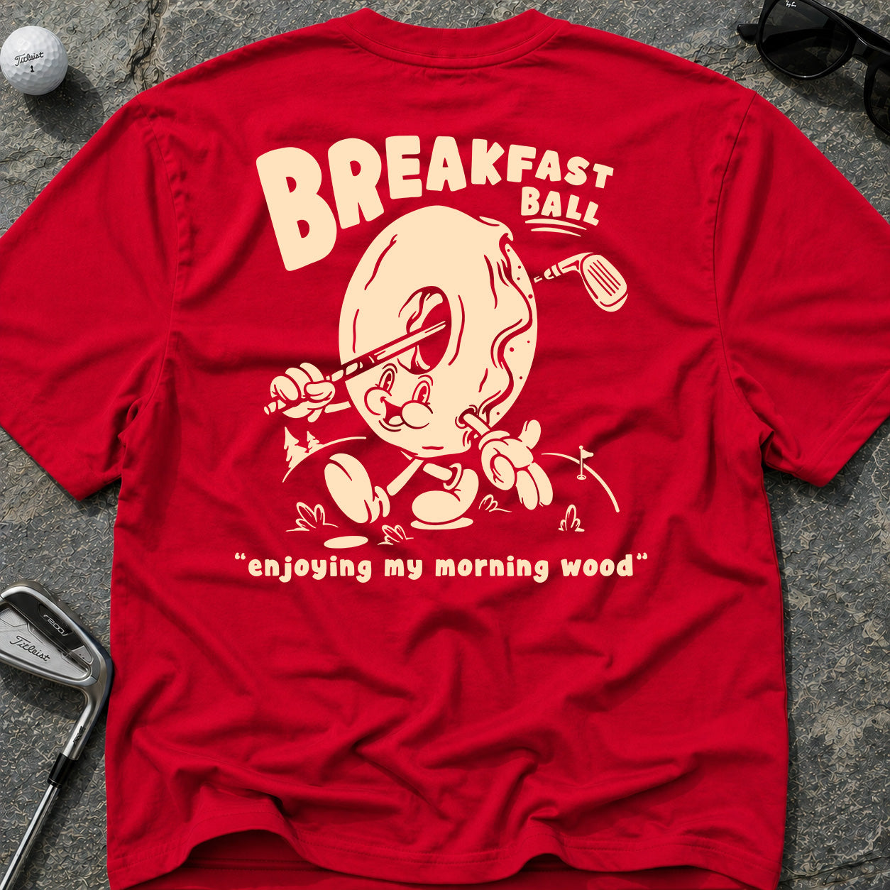 BREAKFAST BALL MORNING WOOD Golf T-Shirt