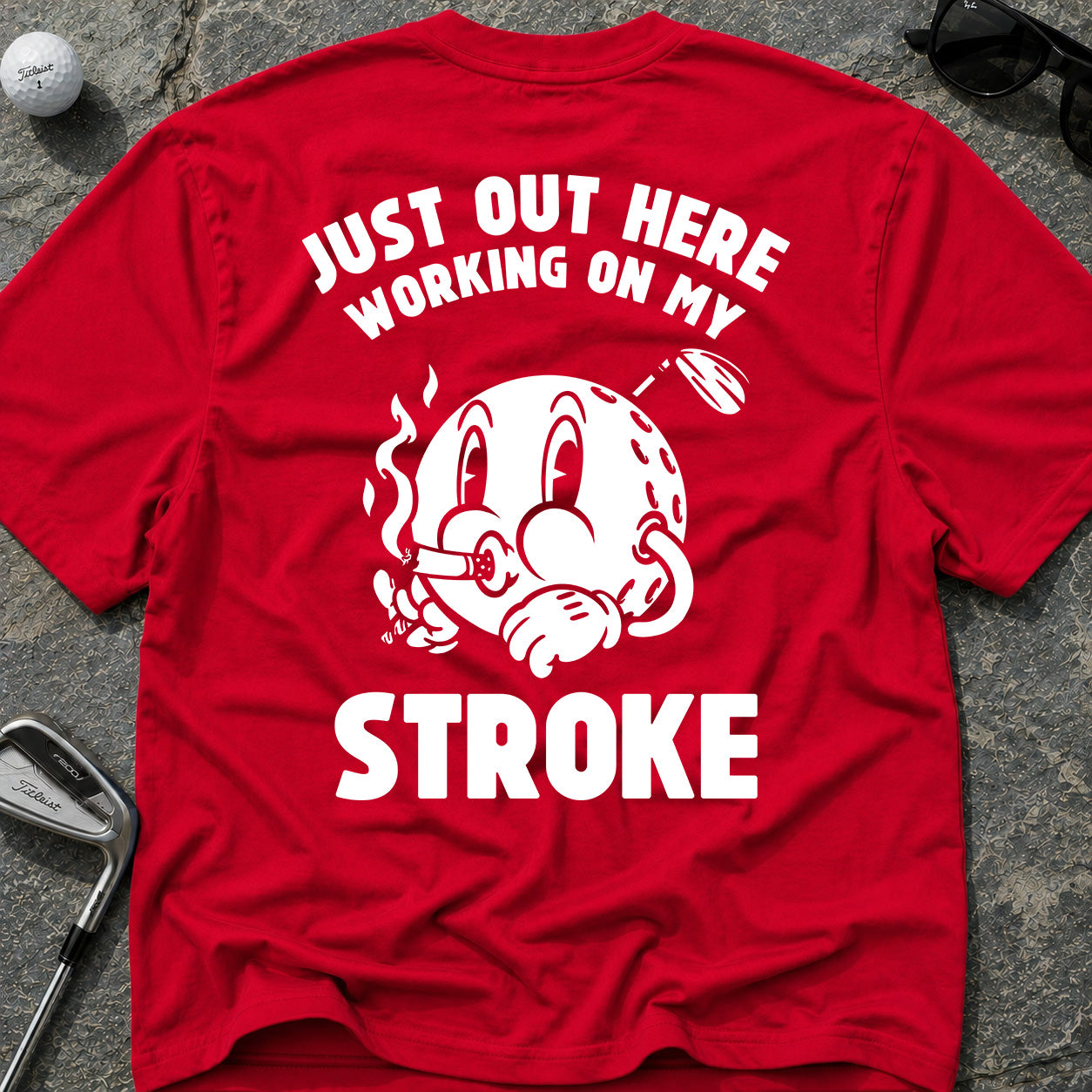 WORKING ON MY STROKE Golf T-Shirt