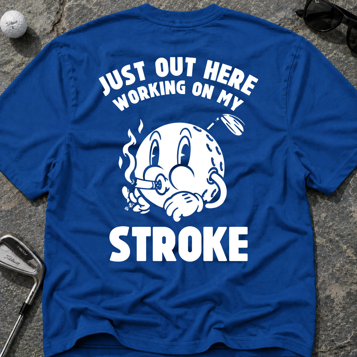 WORKING ON MY STROKE Golf T-Shirt