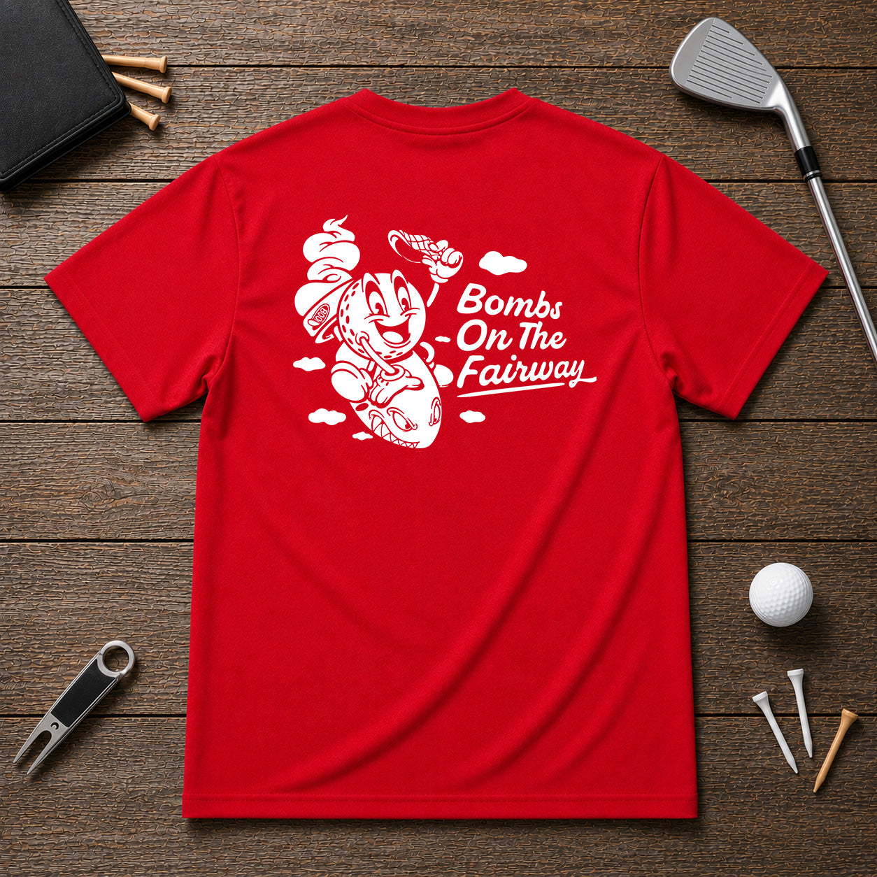 Bombs On The Fairway - Funny sarcastic golf joke shirt. For the golfer that swings hard, and hits hard. They may not know where it lands, but it flew.