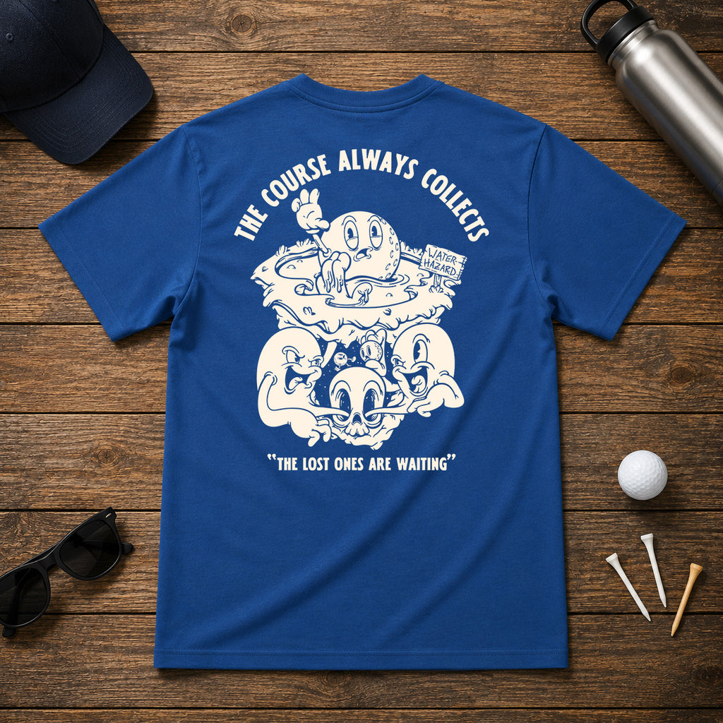 Dark Shallows- Funny golfer water hazard t-shirt. For the golfer that always tends to find the water hazard, and can't catch a break on the golf course.