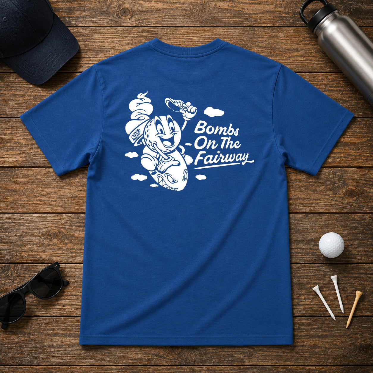 Bombs On The Fairway - Funny sarcastic golf joke shirt. For the golfer that swings hard, and hits hard. They may not know where it lands, but it flew.