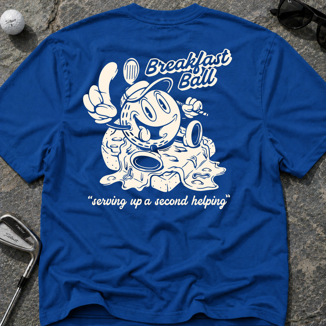 BREAKFAST BALL SECOND HELPING Golf T-Shirt