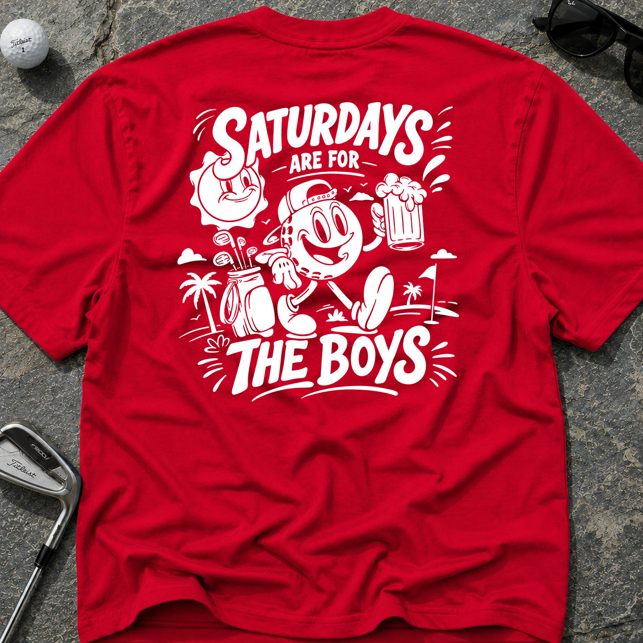 SATURDAY'S FOR THE BOYS Golf T-Shirt
