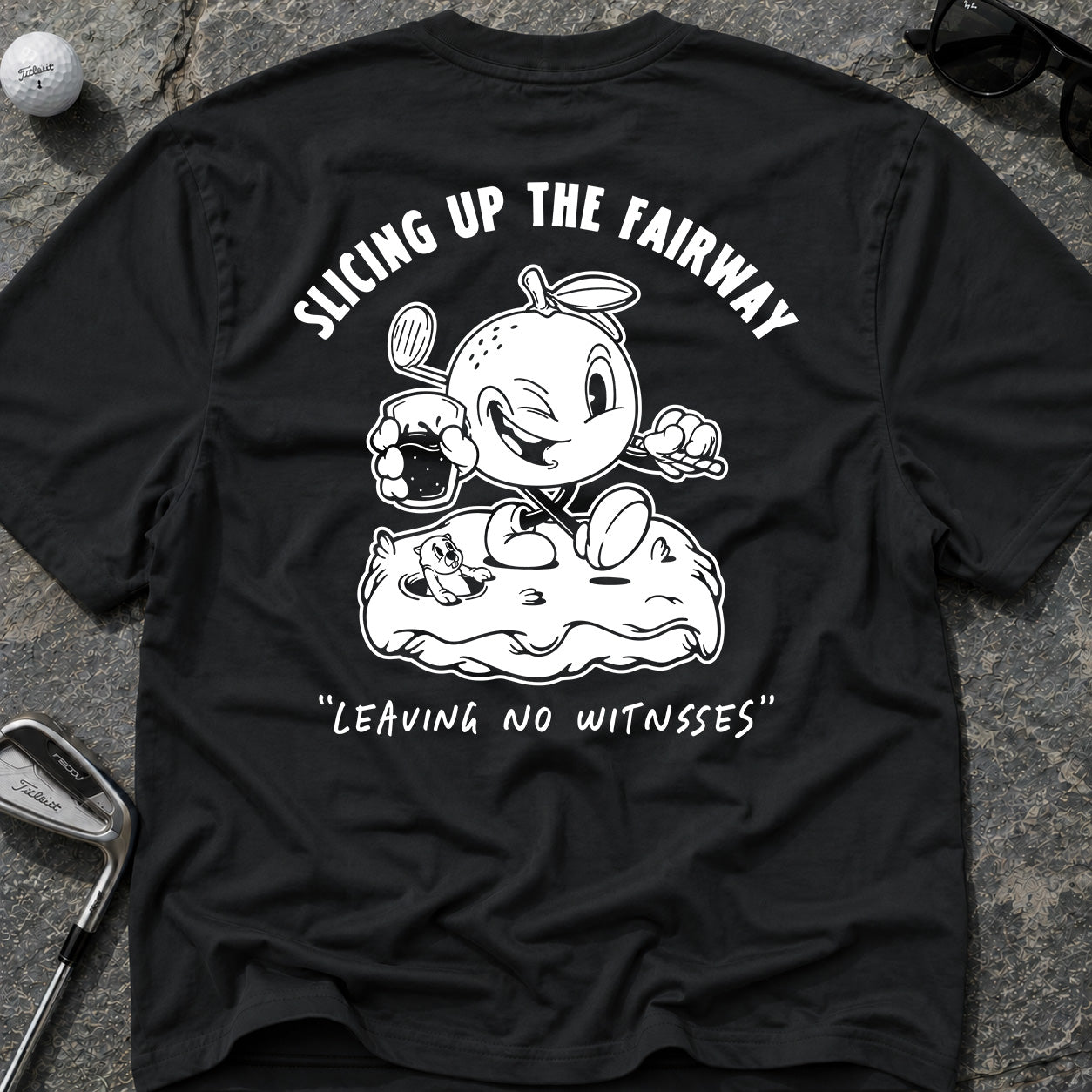 SLICING UP THE FAIRWAY Golf T-Shirt