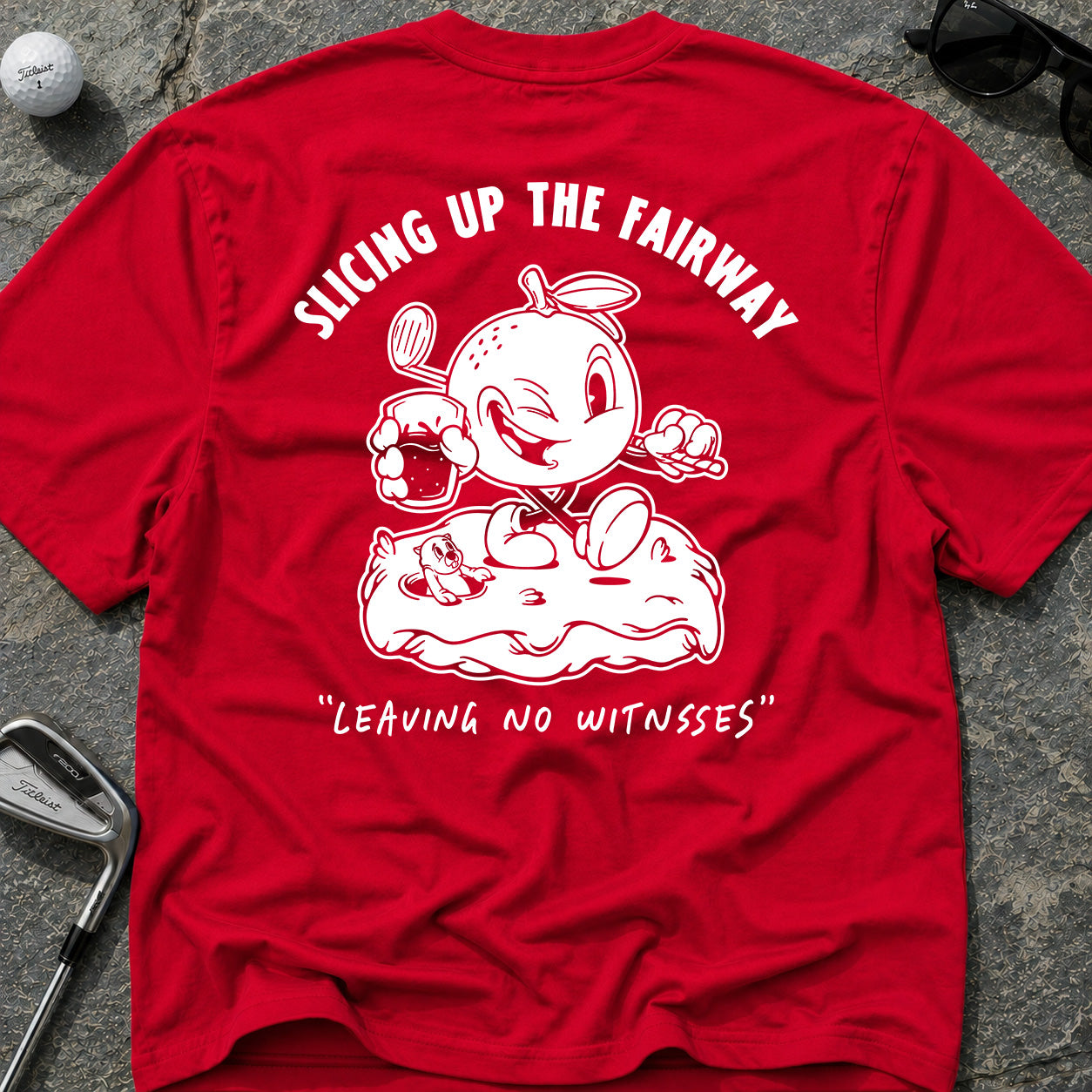 SLICING UP THE FAIRWAY Golf T-Shirt
