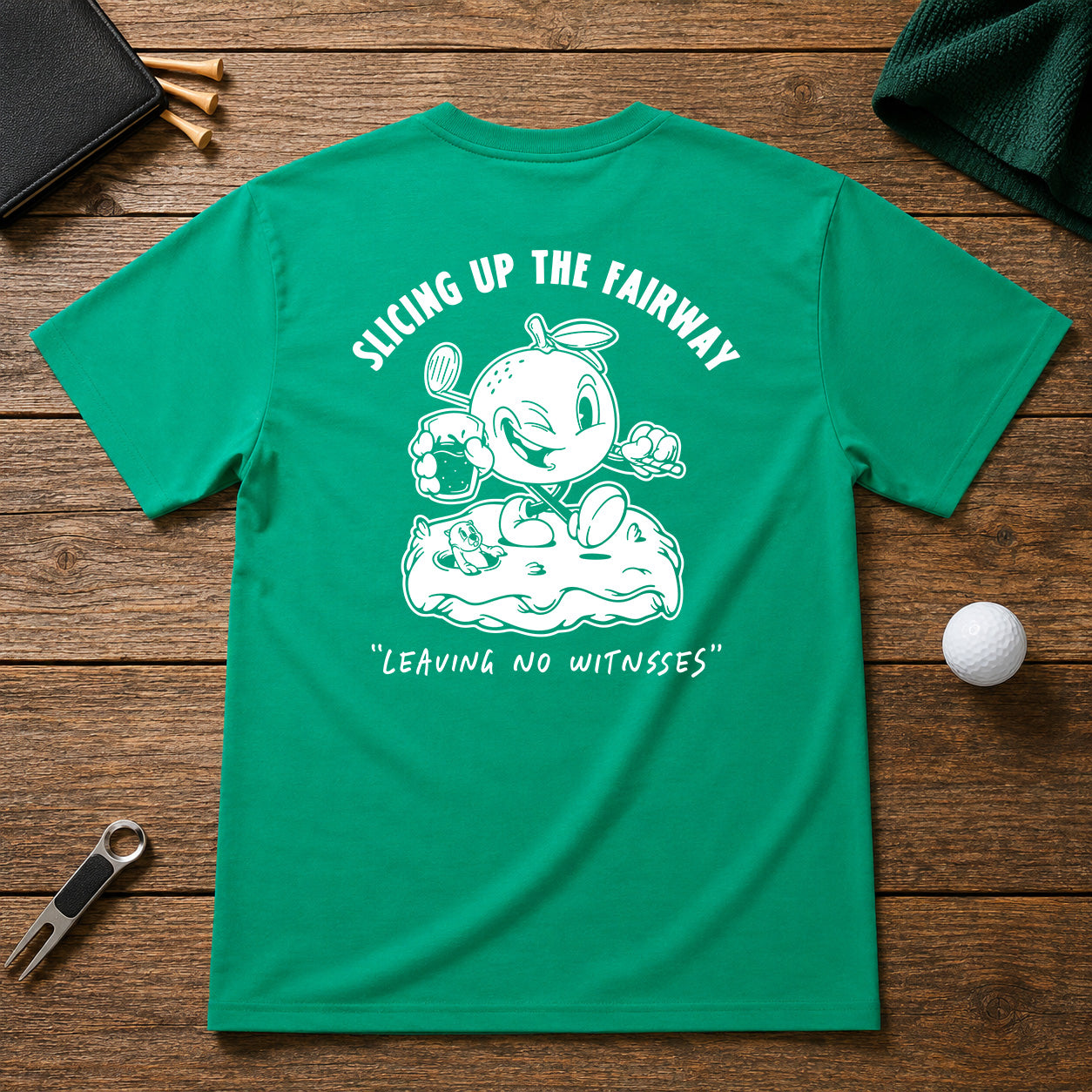 Breakfast Golf Orange Juice Golf Shirt