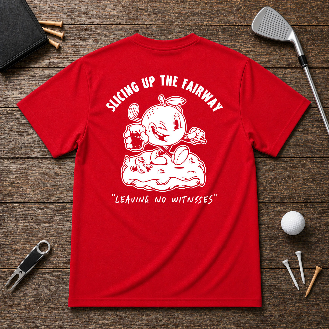 Breakfast Golf Orange Juice Golf Shirt