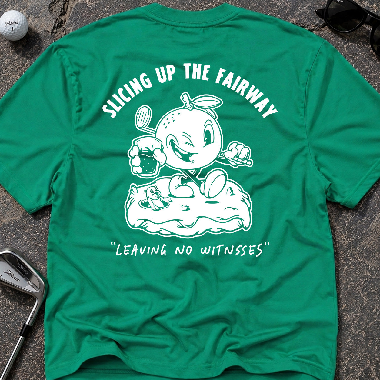 SLICING UP THE FAIRWAY Golf T-Shirt