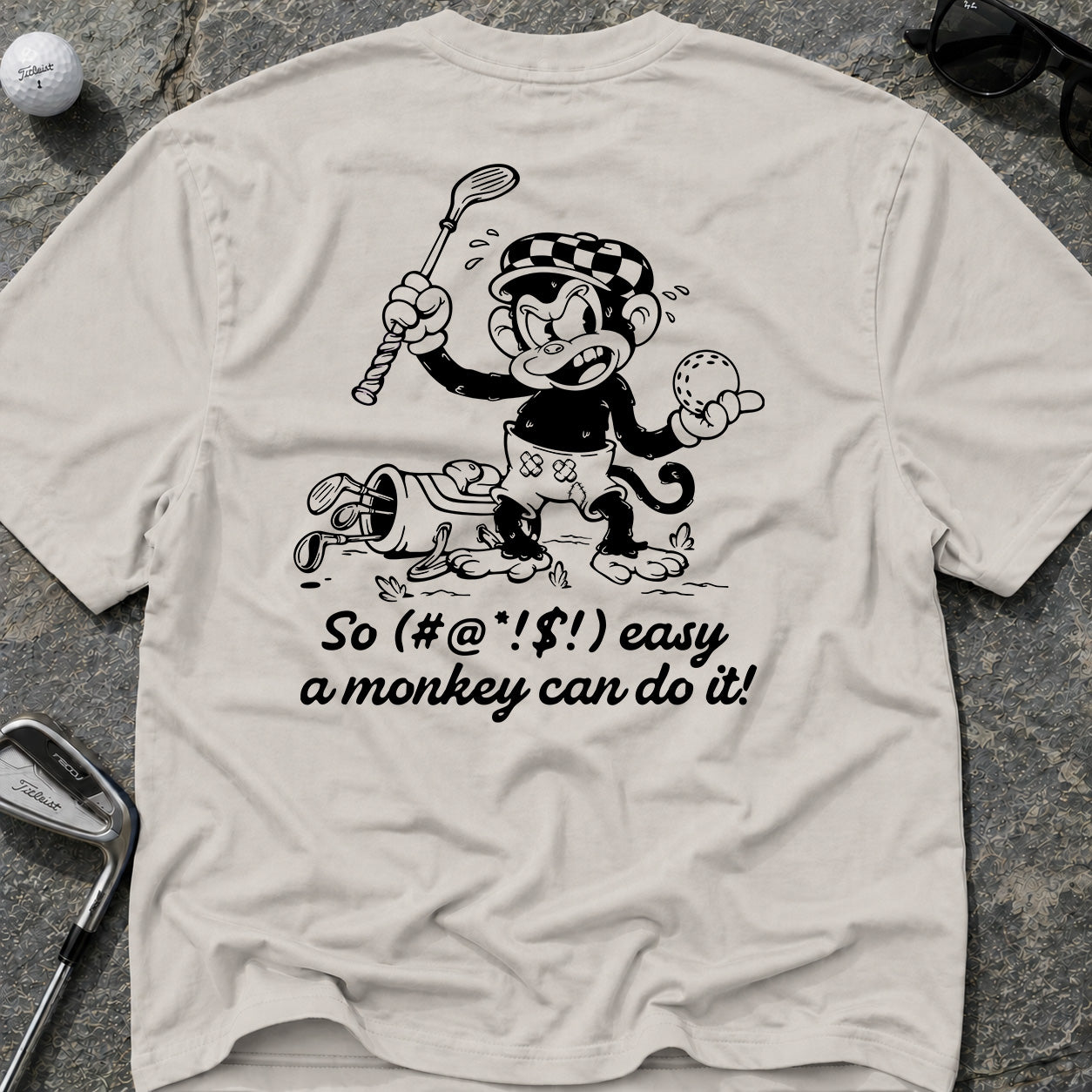 SO EASY MONKEY Golf T-Shirt