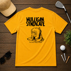 Funny sarcastic dead golfer with hand sticking out of the grave