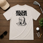 Funny sarcastic dead golfer with hand sticking out of the grave