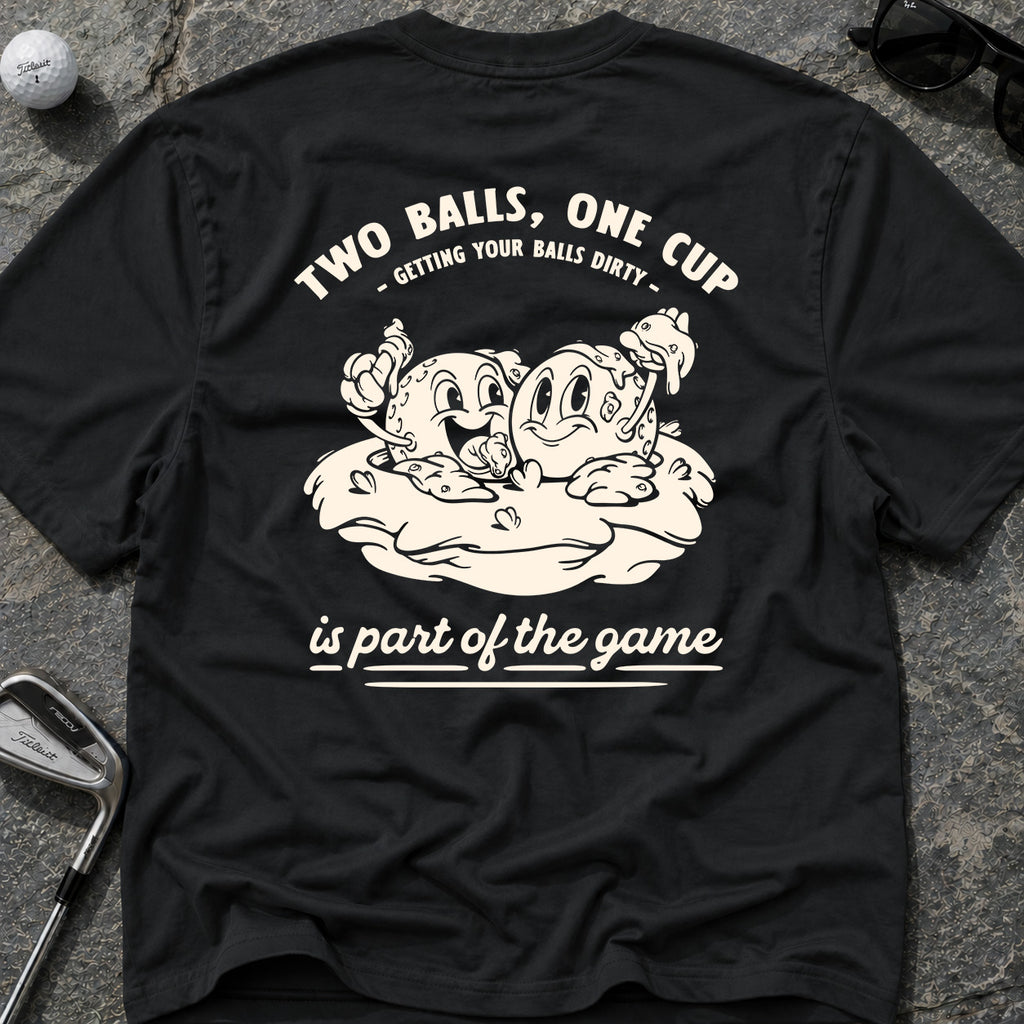 TWO BALLS ONE CUP Golf T-Shirt