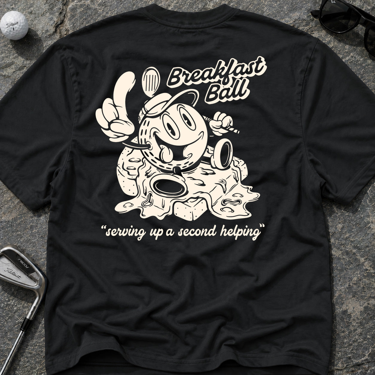 BREAKFAST BALL SECOND HELPING Golf T-Shirt