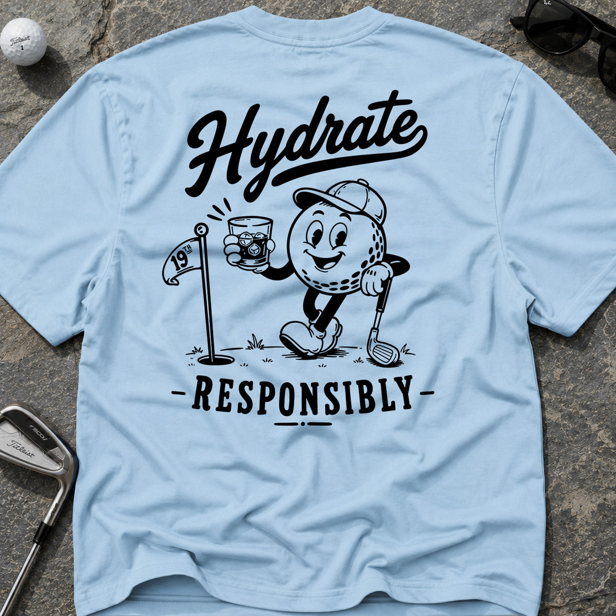 Hydrate 19th Golf T-Shirt