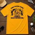 WEAPONS OF GRASS DESTRUCTION Golf T-Shirt