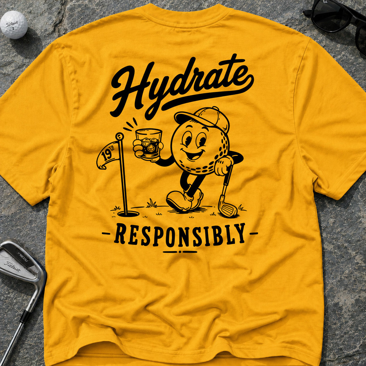 Hydrate 19th Golf T-Shirt