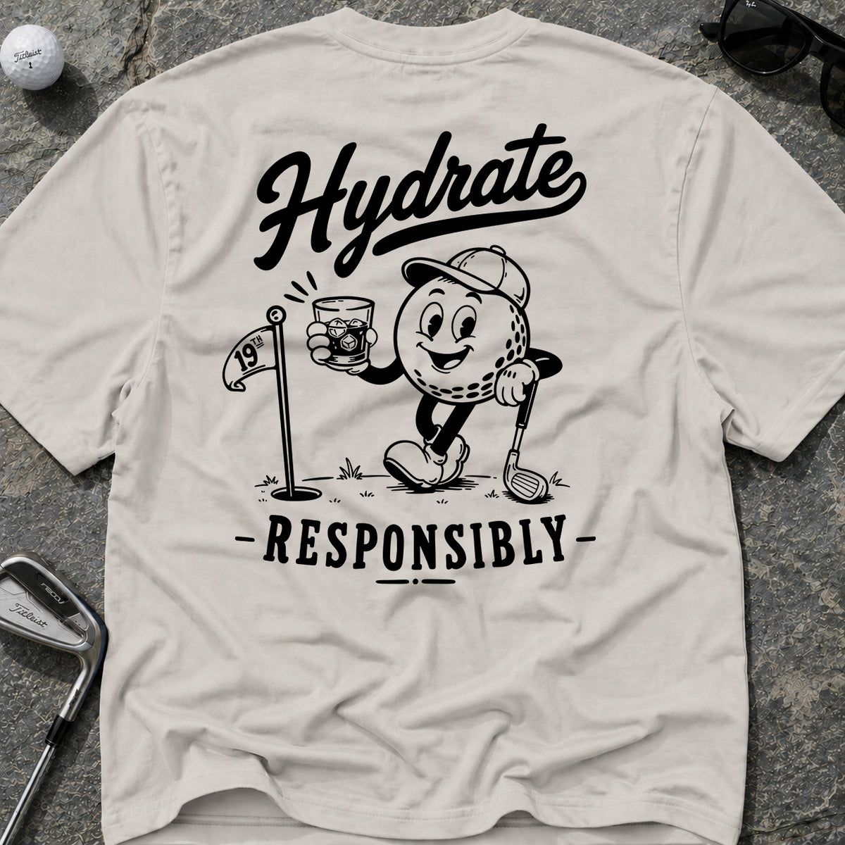 Hydrate 19th Golf T-Shirt