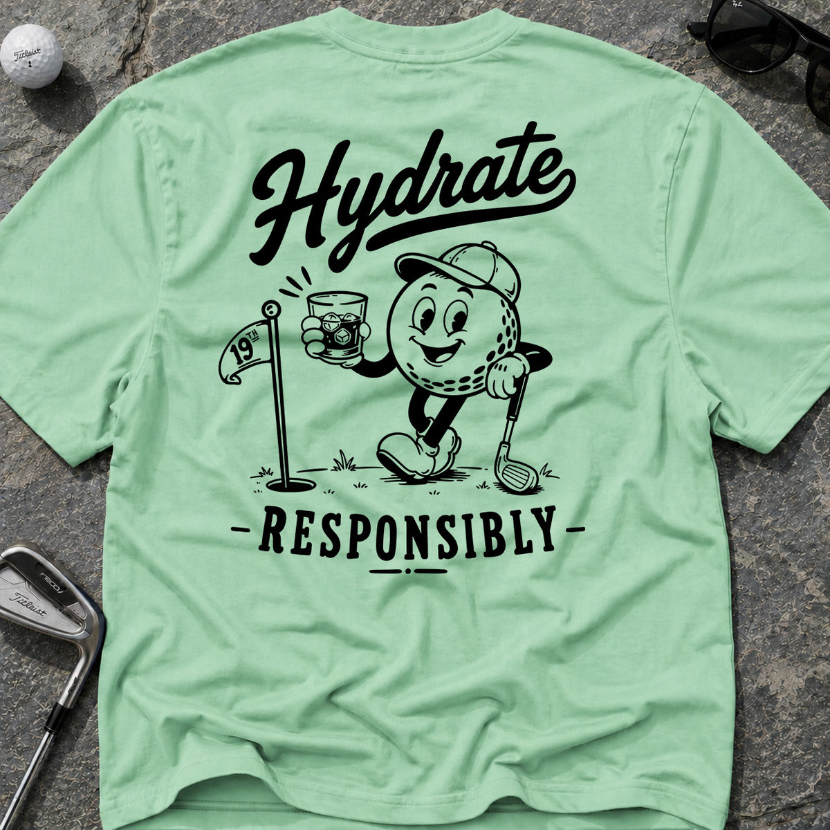 Hydrate 19th Golf T-Shirt
